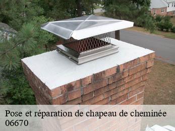 Pose et réparation de chapeau de cheminée 06670